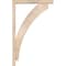 Ekena Millwork Thorton Block Smooth Bracket w/ Offset Brace, Douglas Fir, 3 1/2"W x 20"D x 32"H BKT0402X20X32THR05SDF - alternate 4